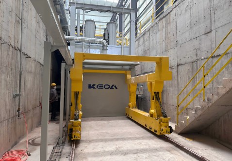 2-Meter High Ultra-Large Artificial Marble Block Production Line Built by KEDA Stone Machinery Successfully Trialed in Hezhou, Guangxi